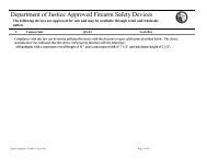 Devices - Approved Firearm Safety Devices - Department of Justice