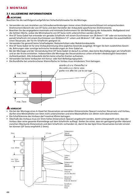 instruction manual and warranty rules instructions d ... - DT Swiss