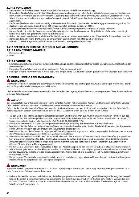 instruction manual and warranty rules instructions d ... - DT Swiss