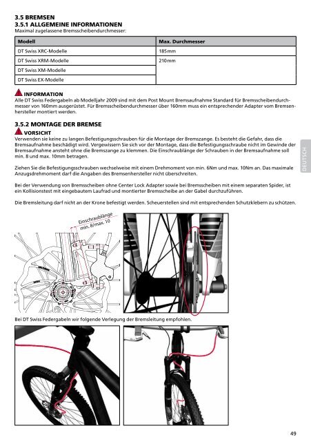 instruction manual and warranty rules instructions d ... - DT Swiss