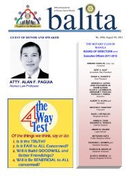 balita - aug 4.pdf - Rotary Club of Manila