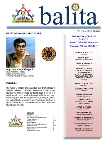discon 2012 - Rotary Club of Manila