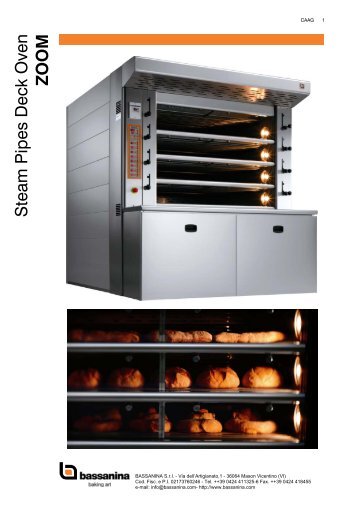 Steam Pipes Deck Oven ZOOM - Bakery & Catering Equipment