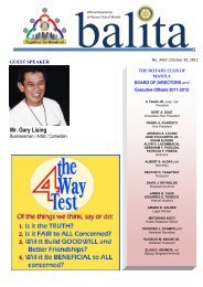 balita oct 20.pdf - Rotary Club of Manila