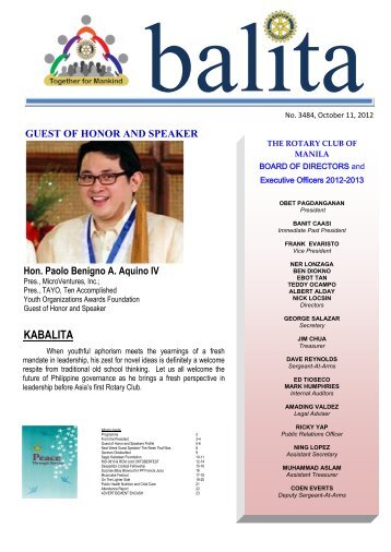 balita 11 oct 2012.pdf - Rotary Club of Manila