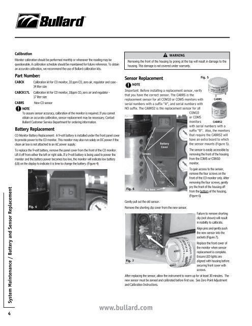 Bullard Clean Air Boxes (CAB) Series Panel Mount User Manual ...