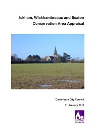 Ickham, Wickhambreaux and Seaton Conservation Area Appraisal