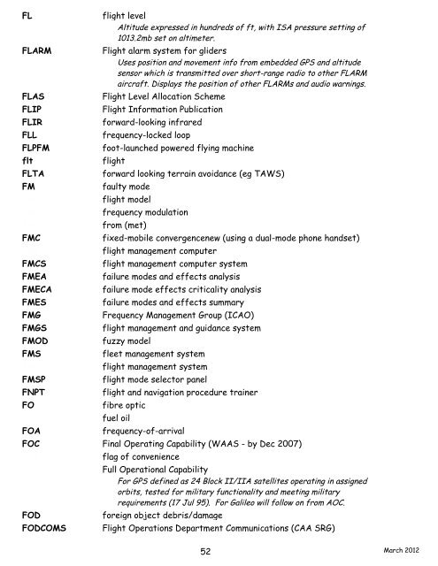 navigation acronyms, abbreviations and definitions - International ...