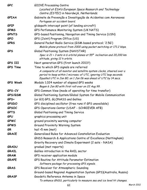 navigation acronyms, abbreviations and definitions - International ...