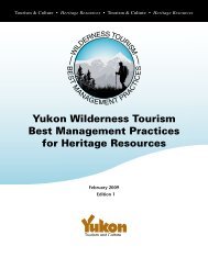 Wilderness Tourism BMP for Heritage Resources - Department of ...