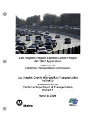 Los Angeles Region Express Lanes Project AB 1467 Application ...