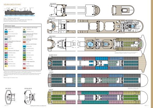 Azura Deck Plans Cruiseweb