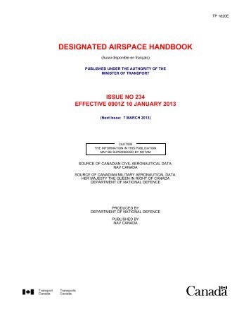 Designated Airspace Handbook - Nav Canada
