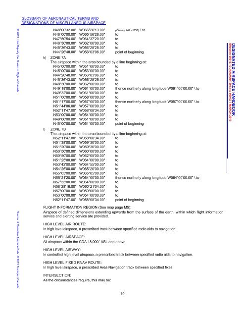 Designated Airspace Handbook - Nav Canada