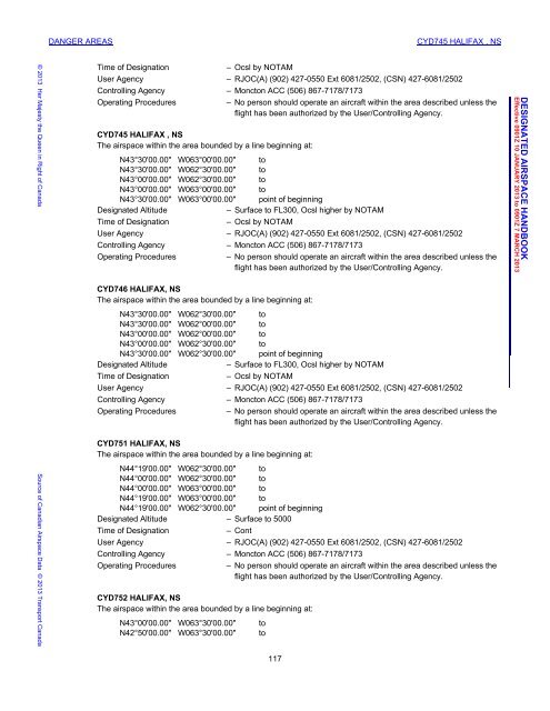 Designated Airspace Handbook - Nav Canada