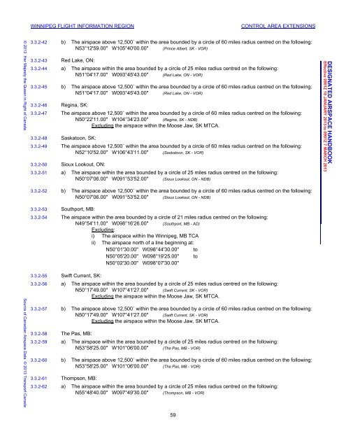 Designated Airspace Handbook - Nav Canada