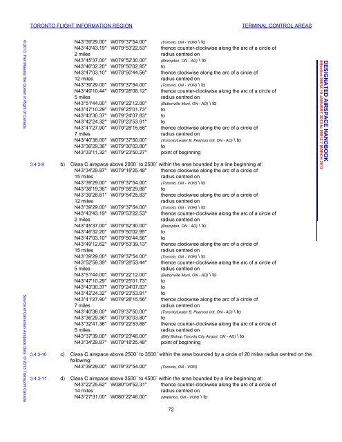 Designated Airspace Handbook - Nav Canada