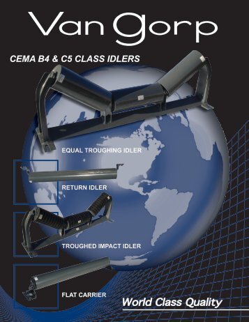 CEMA B4 & C5 CLASS IDLERS - Van Gorp Corporation