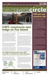 CATC constructs new lodge on Fox Island - Ciri