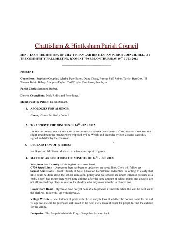 July 9th 2012 - Hintlesham & Chattisham