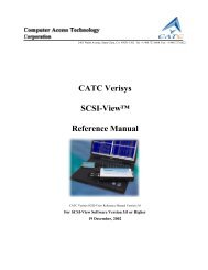 CATC Verisys SCSI-View Reference Manual - LeCroy