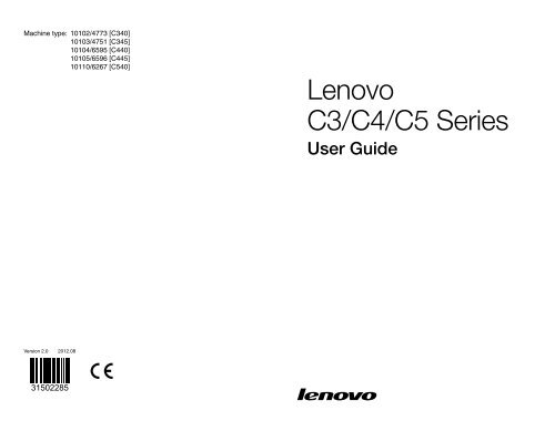 Lenovo C3/C4/C5 Series