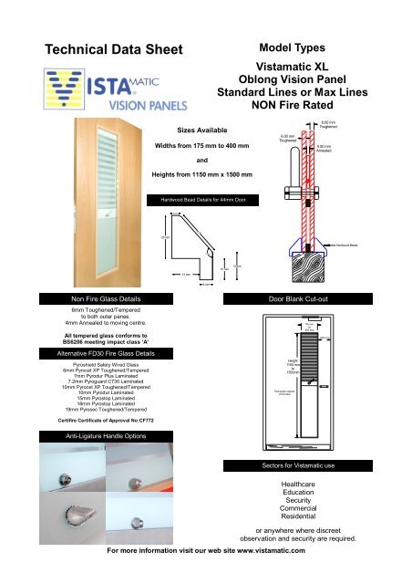 Technical Specifications - Vistamatic