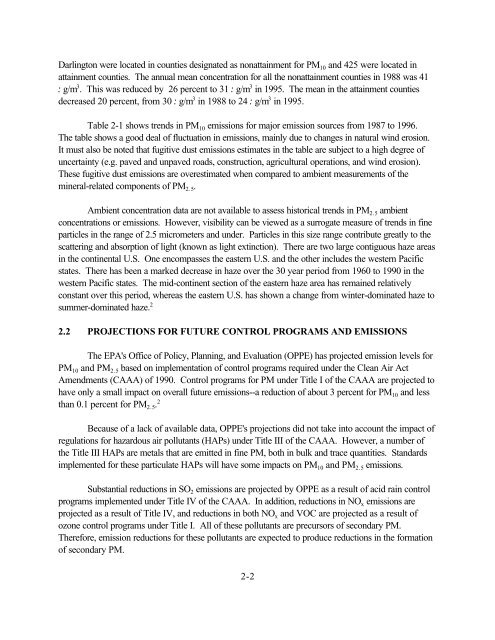 Stationary Source Control Techniques Document for Fine Particulate ...