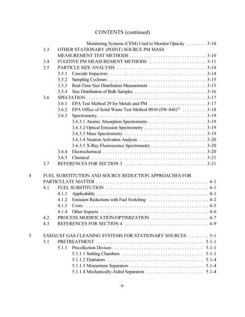 Stationary Source Control Techniques Document for Fine Particulate ...