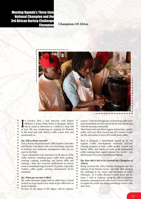 African Fine Coffees Review Special Edition Oct-Dec - EAFCA