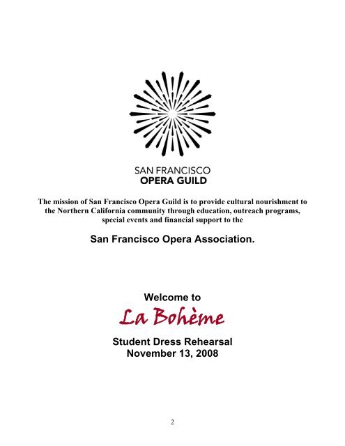 La Bohème - San Francisco Opera