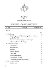 Rundbrief der Familiengemeinschaft GEBHARDT – PAULUS ...