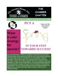 April 2012 - Greater Mount Airy Chamber of Commerce