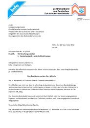 Zentralverband des Deutschen Dachdeckerhandwerks - und ...