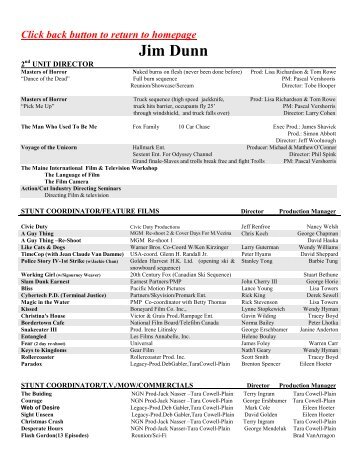 stunt resume trevor jones