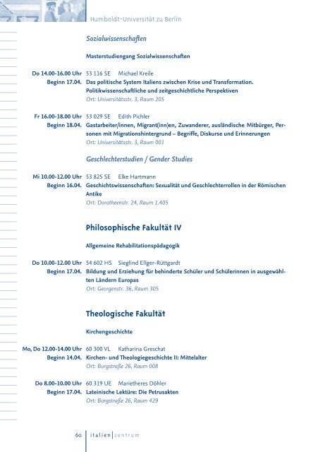 Programm - Fachbereich Philosophie und Geisteswissenschaften ...