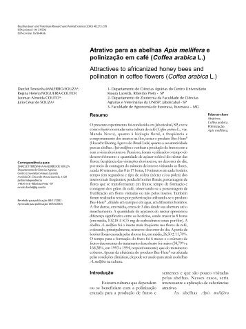 Atrativo para as abelhas Apis mellifera e polinização em café ... - USP