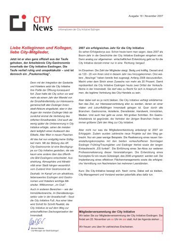 City NEWS18 (PDF) - City Initiative Esslingen