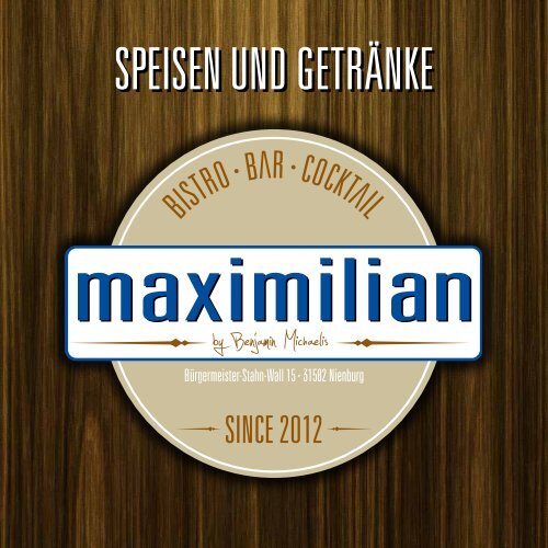 SPEISEN UND GETRÄNKE - Maximilian Nienburg