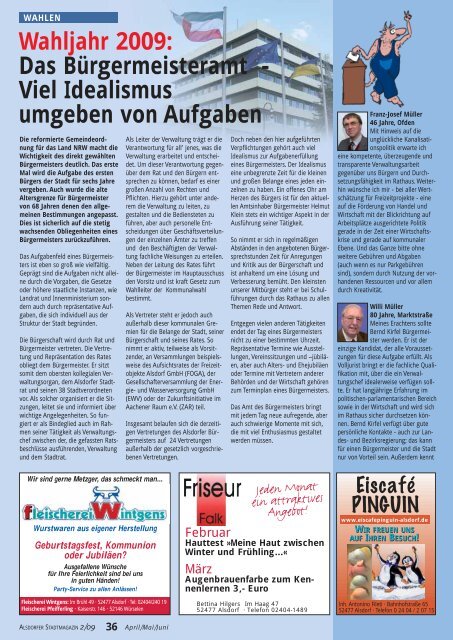 undsonst?! - Alsdorfer Stadtmagazin