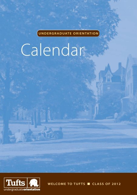 Calendar - Student Services - Tufts University