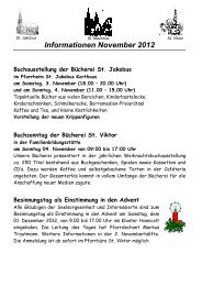 Informationen November 2012 - St. Mauritius Hausdülmen