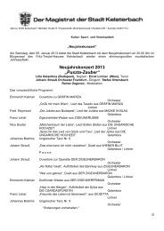 Neujahrskonzert 2013 „Puszta-Zauber“ - Kelsterbach