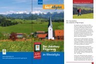 Der Jakobus- Pilgerweg im Westallgäu