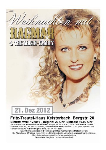 Weihnachten mit Dagmar am 21.12. - Kelsterbach