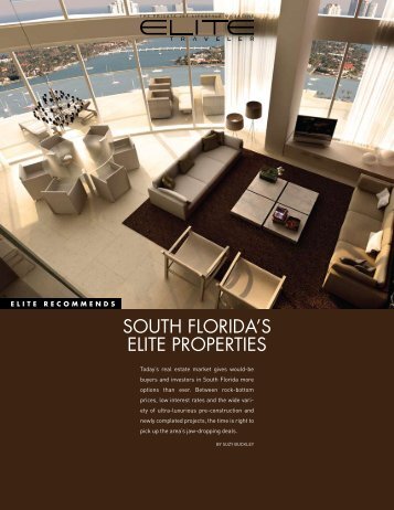 SOUTH FLORIDA'S ELITE PROPERTIES - Elite Traveler