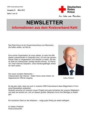 NEWSLETTER Informationen aus dem Kreisverband Kehl