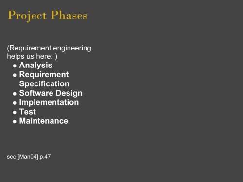 Requirement Engineering - Horst Rechner