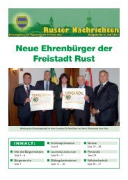 Ruster Nachrichten - Juli 2011/2