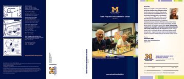 Turner Programs and Activities for Seniors - University of Michigan ...